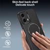 Высококачественный чехол для телефона Motorola Moto G35 5G, текстура углеродного волокна, магнитная беспроводная зарядка, складная подставка, защитные чехлы