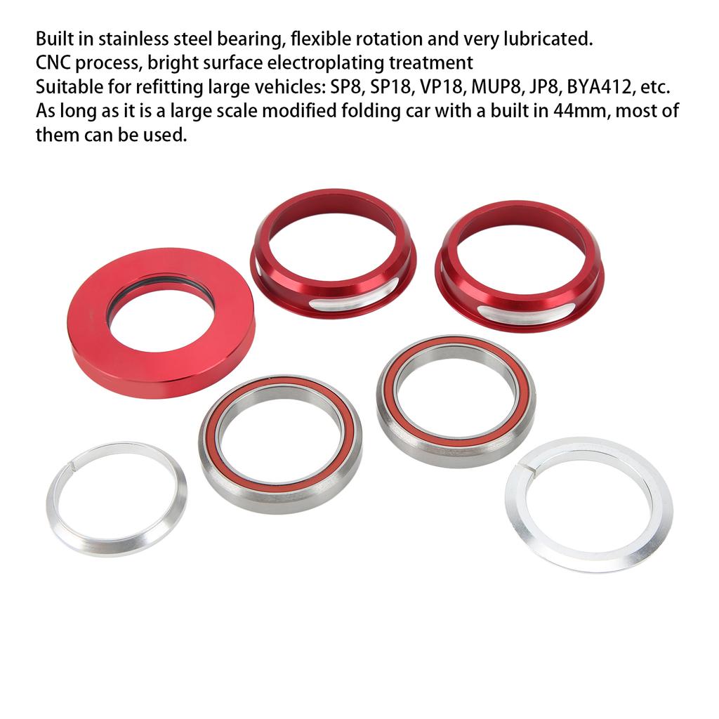 Folding Bowl Set 44MM Aluminum Alloy Build in Bearing Headset Accessories