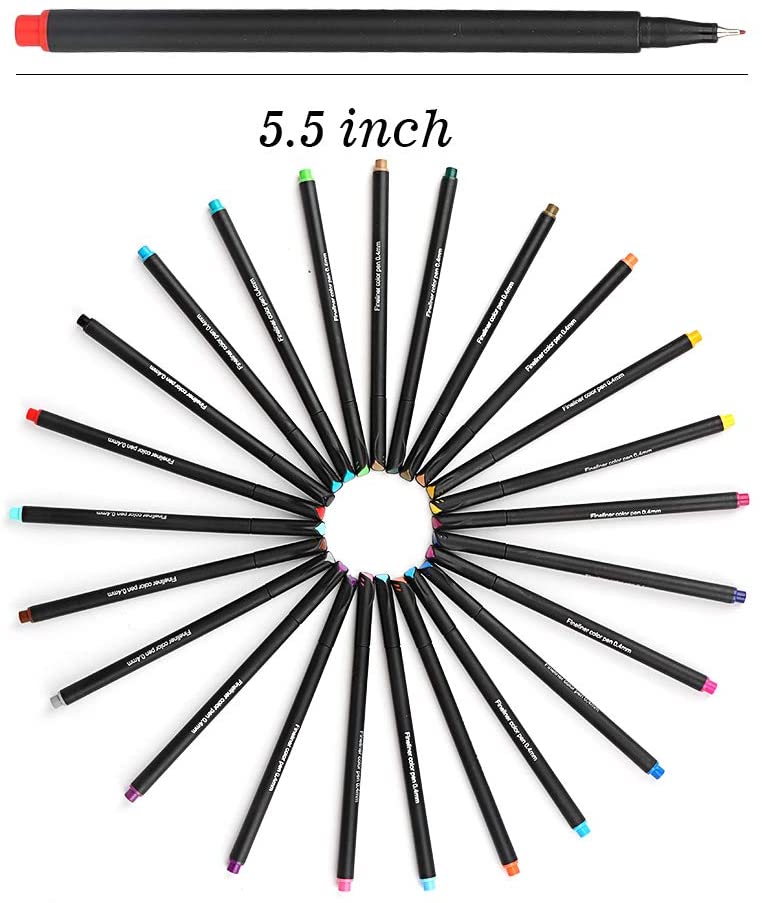 Journal Planner Pens Colored Pens Fine Point Bullet Pens 0.4mm Fineliner Color Pens for Drawing Writing Journaling Coloring Art School Office Suppl