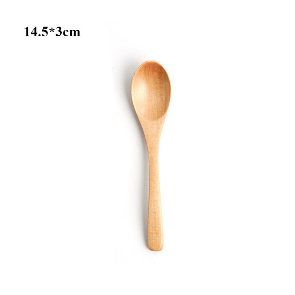Natural Wooden Spoon Handmade Rice Soups Spoon New Utensil Cereal Spoon Kitchen Accessories