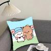BBubu DubuU Cartoon Cushion Cover Pillowcase Ultra Soft Skin Friendly Fabric Cloud Like Comfort Concealed Zipper