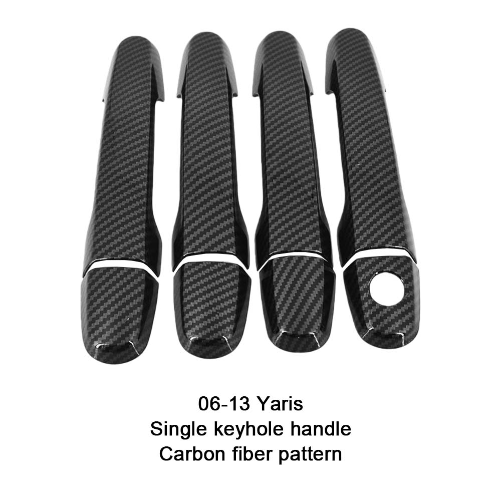 Car Decoration Door Bowl I Handle Cover For Toyota Yaris (Imported) Vios 2002-2013 Cars Accessories Carbon Fiber