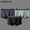 LEEME.ME Мужские полосатые хлопковые антибактериальные боксеры-слипы, 3 шт.