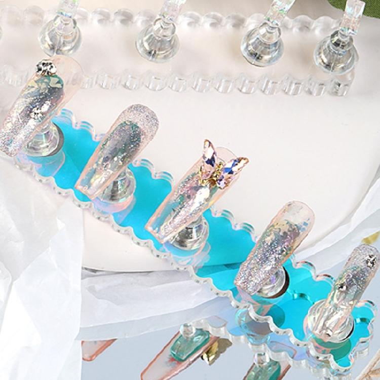 Акриловые ногти Подставка для демонстрации нейл-арта Магнитный держатель для тренировки с типсами Подставка для ногтей
