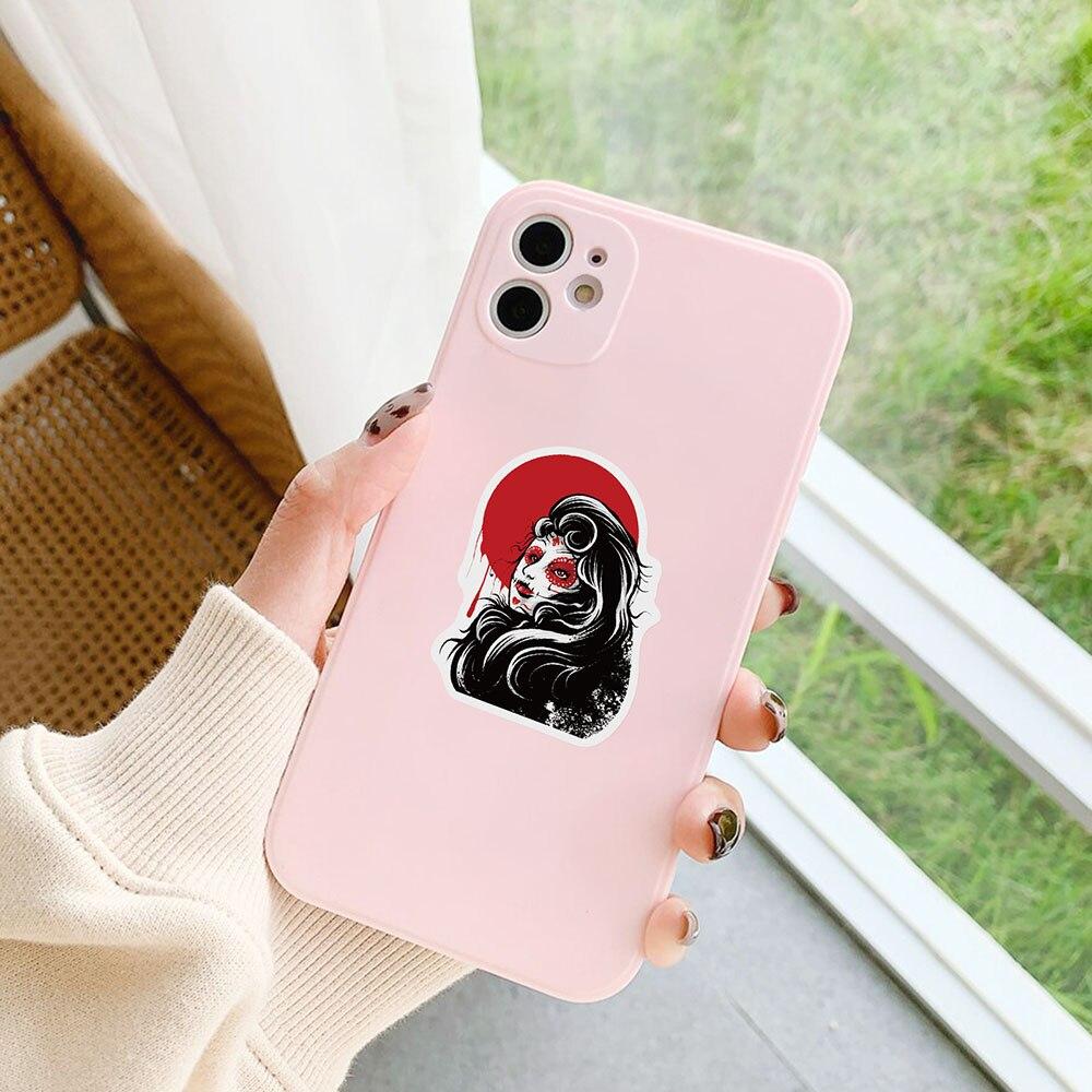 10/50pcs Punk Horror Gothic Stickers Rose Gothic Graffiti Stickers for DIY Luggage Laptop Skateboard Motorcycle Bicycle Sticker