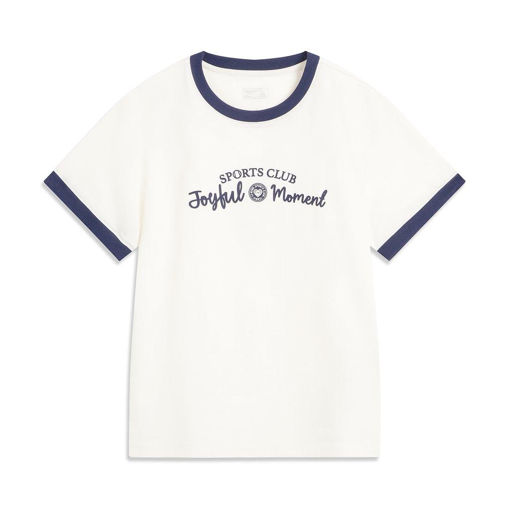 Футболка женская LiNing Sports Life Collection Цвет: Слоновая кость AHSV472-1