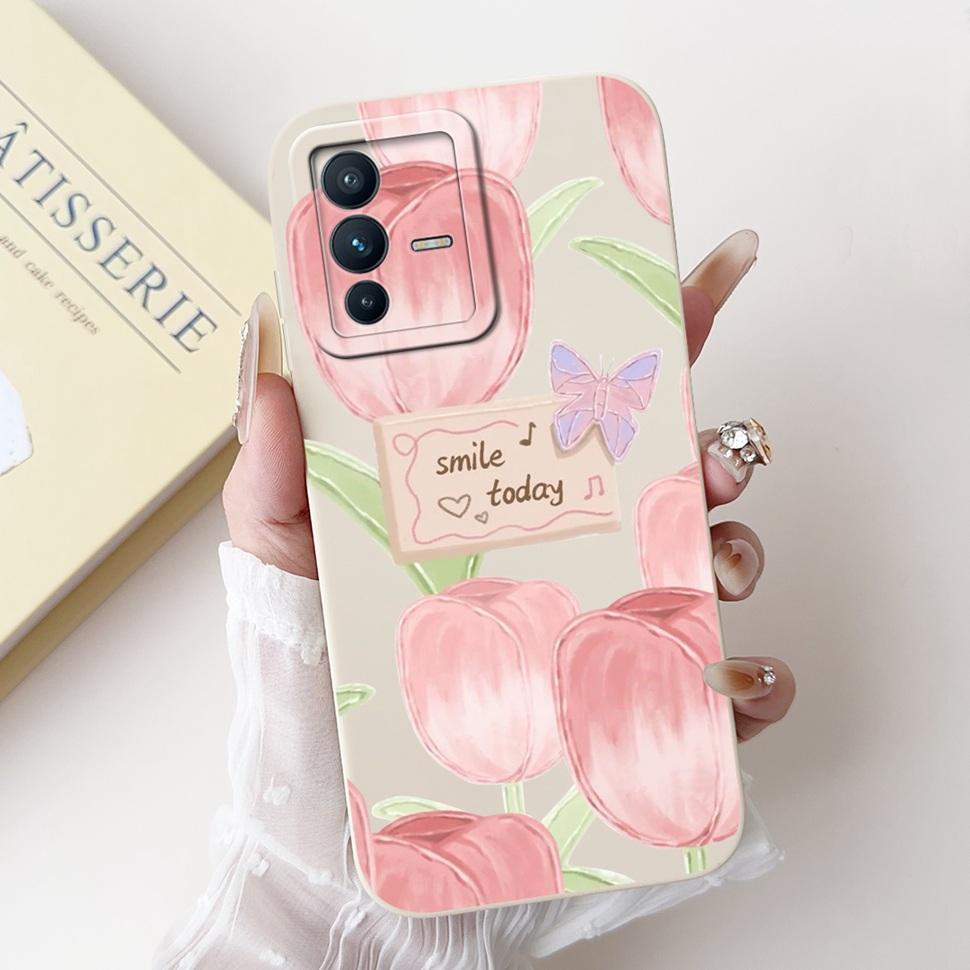 Fashion Panda Cover For Vivo V23 5G Case V2130 V2303 Soft Silicone TPU Fundas Phone Cases For Vivo V 23 V23 5G Back Cover Bumper