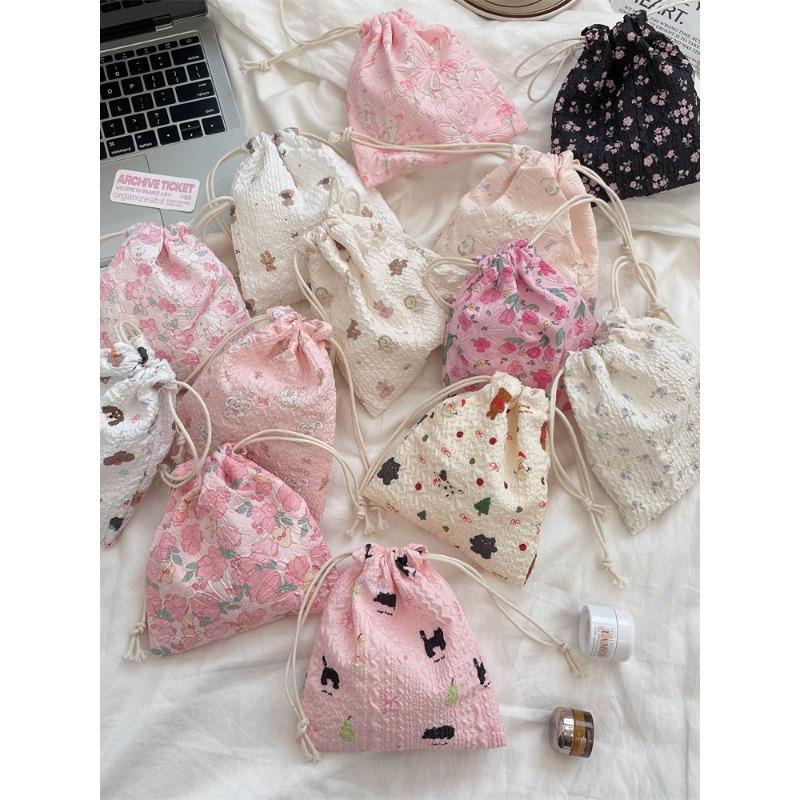 Милый медведь мультфильм завязка карман женские сумки завязка косметичка косметичка большой емкости кошелек для монет