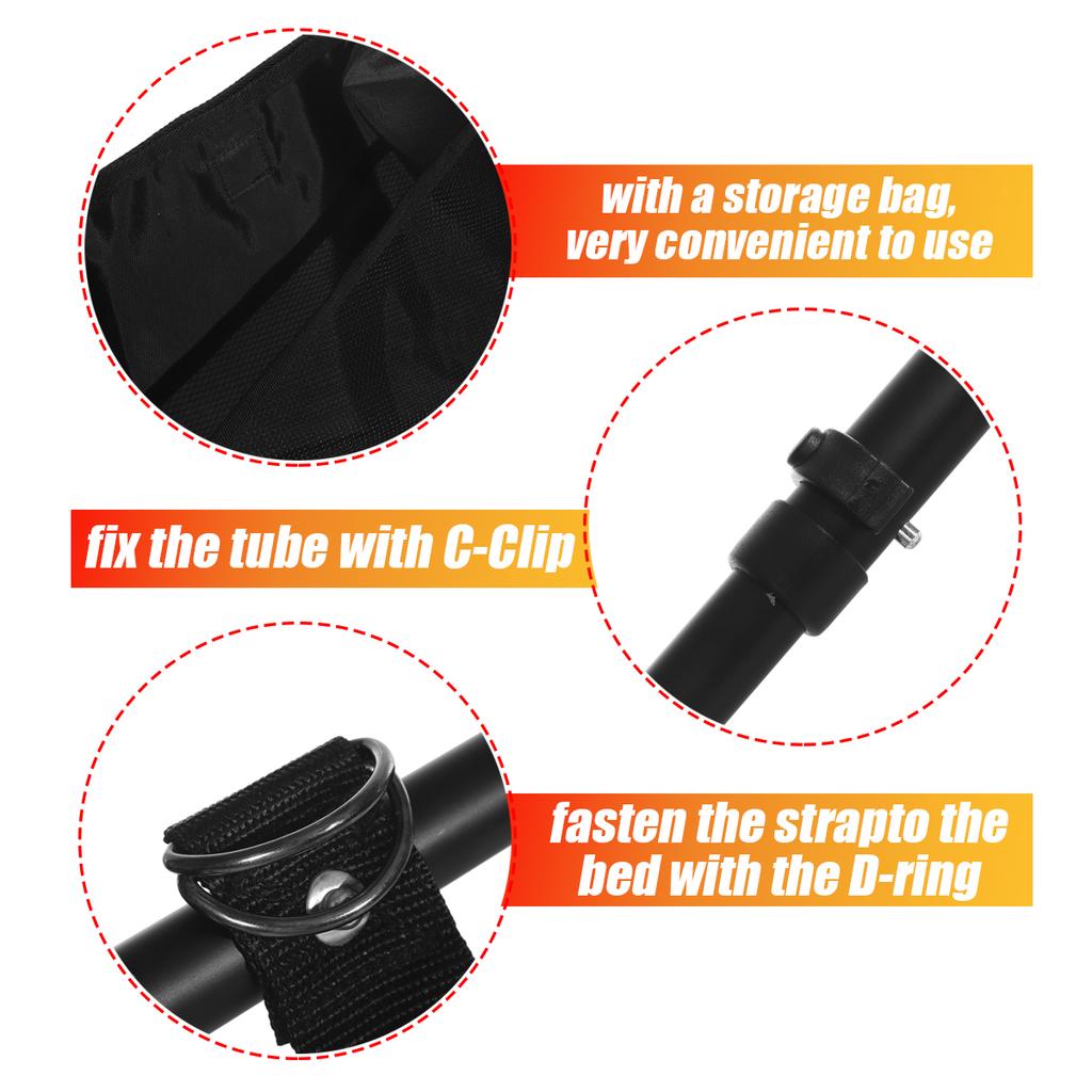 Регулируемые поручни для больничной койки пожилых людей Вспомогательная перекладина с карманом для хранения для пожилых людей Поддержка ручек Получение кровати