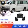 Для Toyota HiAce H200 2012~2018 Высокие Брызговики Брызговики Крыльев Грязезащитные Щитки Щитки Брызговиков Защитные Аксессуары 2013 2014