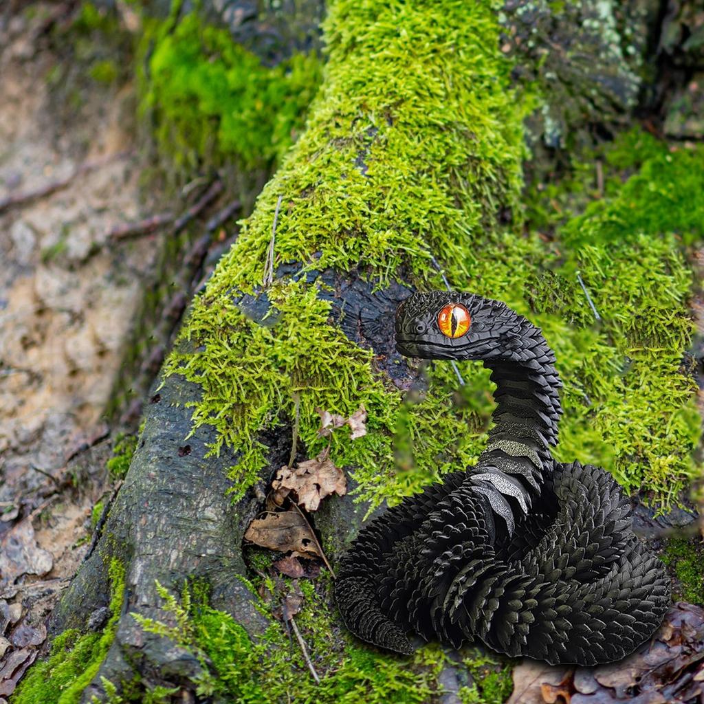 3D печать ремесла украшения подарки креативная ручная работа 3D печать змея автомобильный кулон