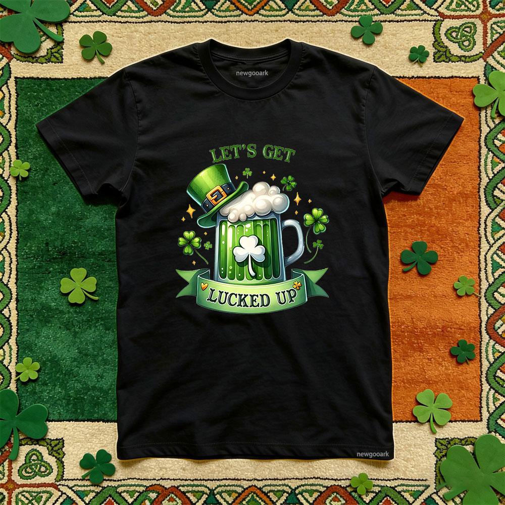 St Patricks Day lucky Irish green t shirt Adult cotton funny festival graphic t shirts Casual Unisex Women Unisex Party tee