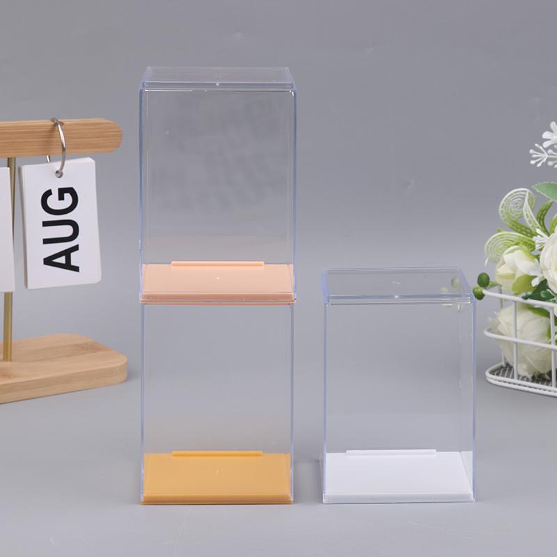 1 Piece Transparent Display Showcase High Quality Acrylic Storage Box Dustproof Thickened Doll Display Box For Home