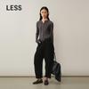 LESS Loose Fit Cotton Banana Denim Cropped Jeans
