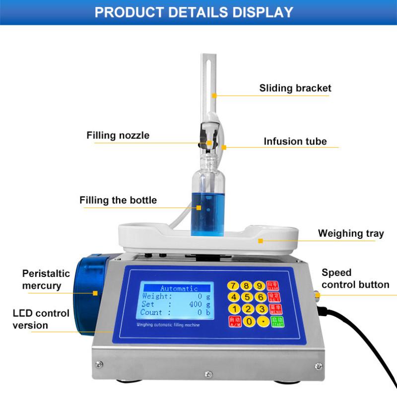 Малая машина для наполнения духов, перистальтический насос для взвешивания жидкости, устройство для упаковки, автоматическое оборудование для наполнения и взвешивания жидкости