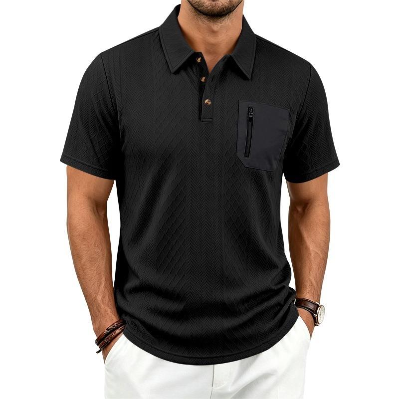 Men S Summer Relaxed Fit Short Sleeve Polo Shirt