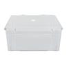 Cosmetic Storage Organizer Box Containers with Hinged Lid Dust Proof Large Capacity Space Saving