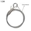 Adjustable Picture Hanging Wire Steel Rope Multi Purpose Photo Frame Mirror Exhibition Hanging Kit with Hook for Wall Decor 0.5M/1M/1.5M Available