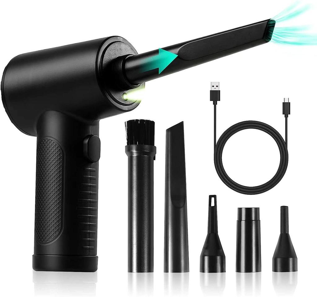 Портативный беспроводной пылеуловитель двойного назначения для чистки дома, автомобиля и электроники (Клавиатура, Корпус компьютера)