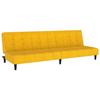 VidaXL Canapé-lit 2 places jaune velours 375770