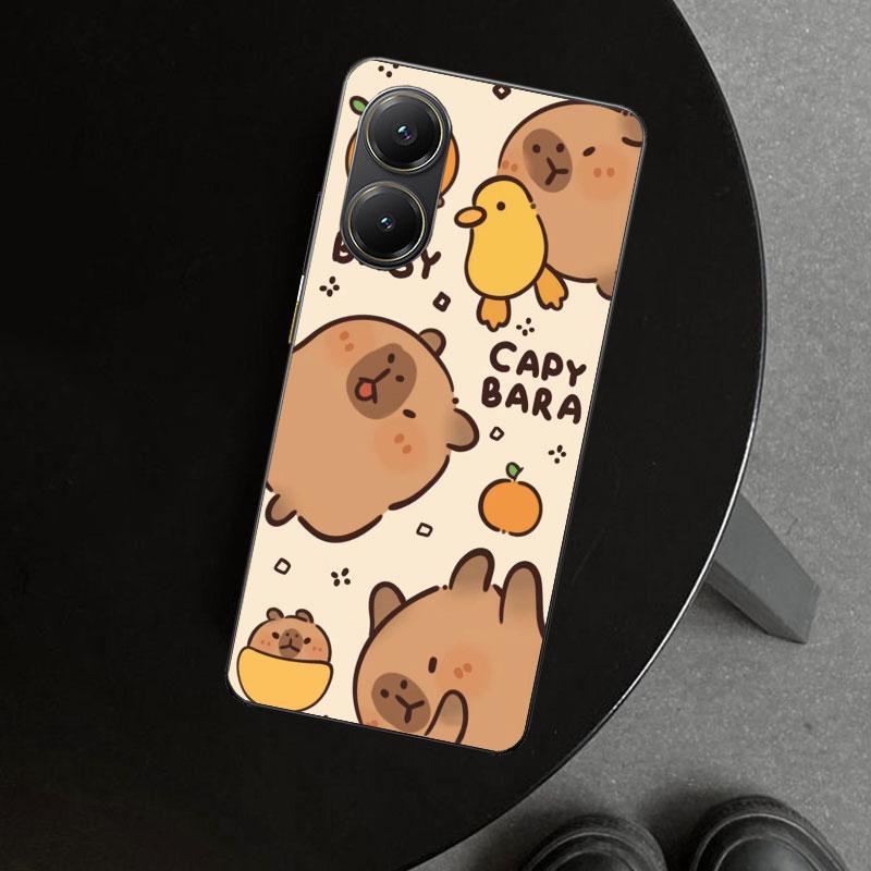 Bunny Capybara Cartoon Animal Phone Case Cover for Xiaomi Poco X6 X5 X7 Pro F7 Ultra Redmi 15C 15 13C 13 12C 12 10C 10 10A 9C 9A