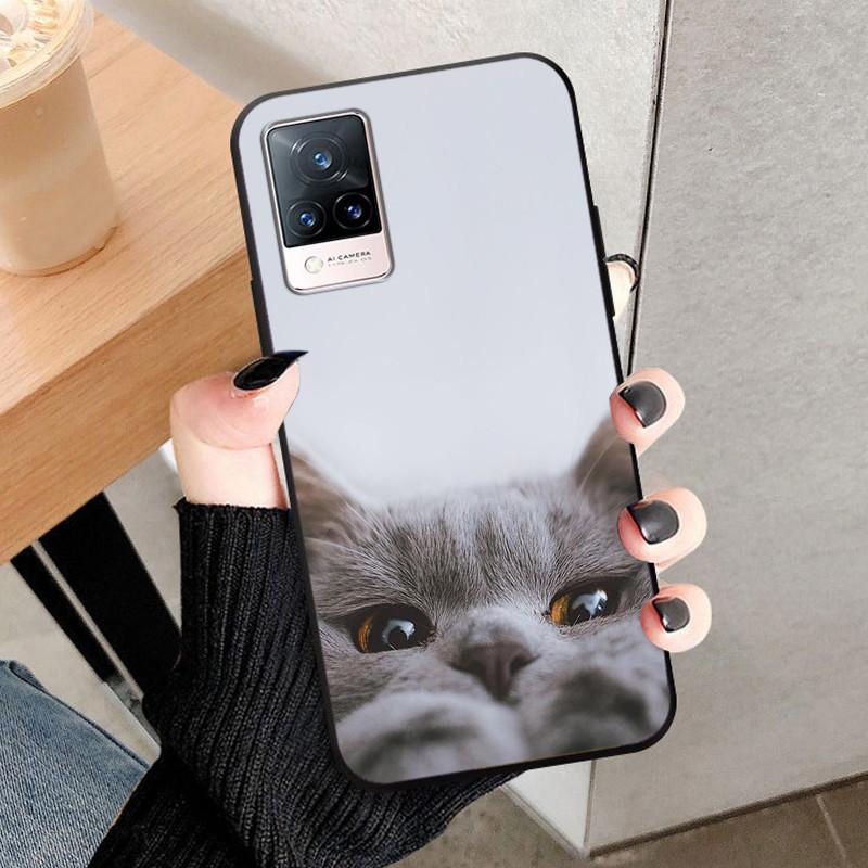 For Vivo V21 5G Case V2050 Silicone Soft Protective TPU Funda Cases for vivo V21 4G Back Cover Bumper for VivoV21 V 21 5G V21E