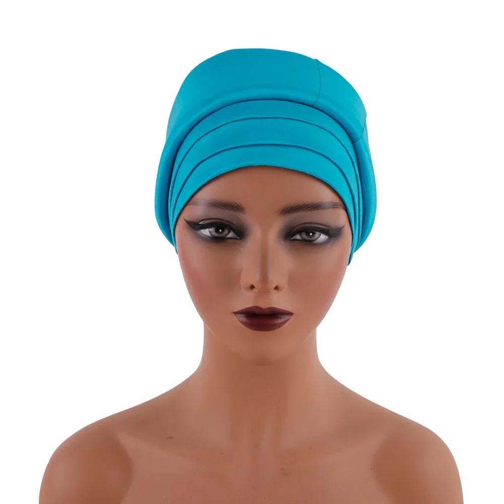 Новый узор Twist Knot мусульманский женский хиджаб химиотерапевтическая шапочка индийский тюрбан капот эластичный индийский женский шарф головной убор для женщин головной убор от выпадения волос