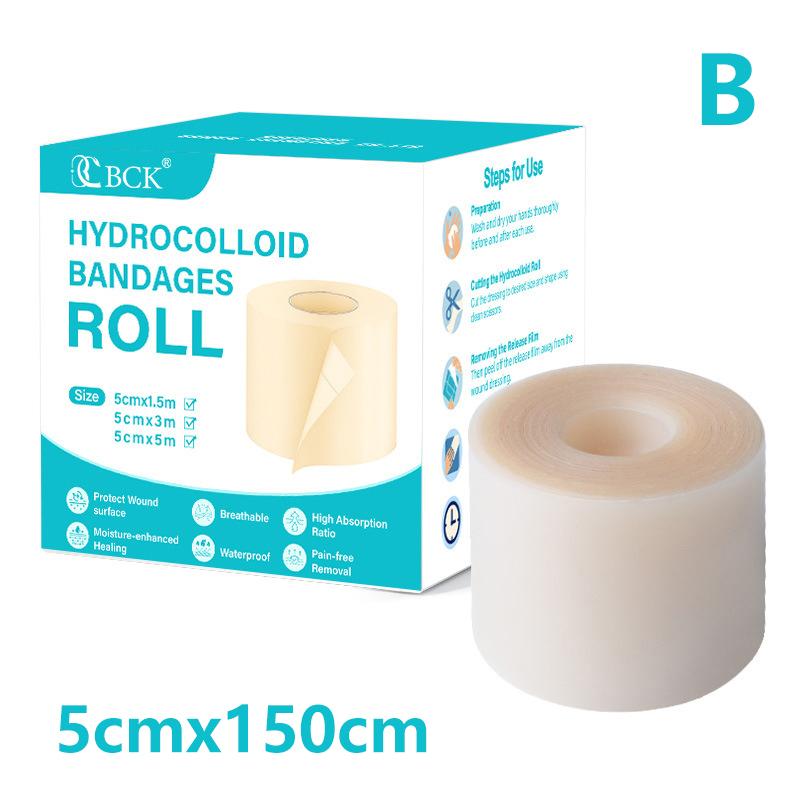 1 рулон гидроколлоидных пластырей для эффективного ухода за ранами, экстратонкая, мягкая, водонепроницаемая самоклеящаяся лента для покрытия шрамов