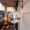 UV Printed Suncatcher Halloween Scary Bat Pumpkin Acrylic Jigsaw Puzzle Suncatcher, Stained Glass Style Unique Sun Catcher Gift Window Hanging