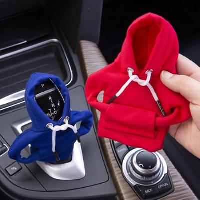 Универсальная толстовка с капюшоном для рычага переключения передач автомобиля, чехол для рычага переключения передач, забавная мини-толстовка с капюшоном