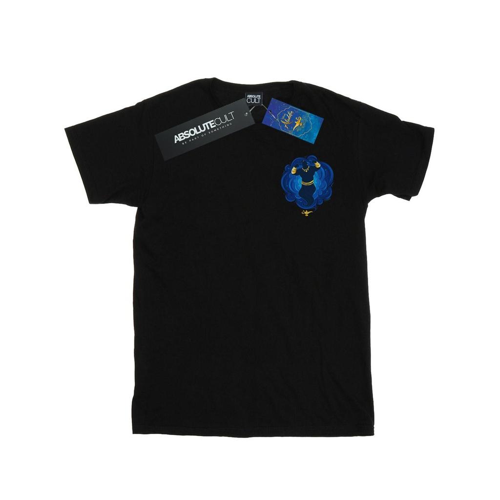 Disney Womens/Ladies Aladdin Movie Genie Breast Print Cotton Boyfriend T-Shirt