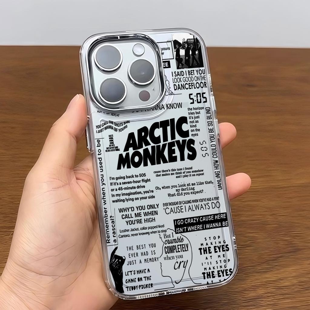 Модный черный чехол для телефона Arctic Monkeys A- Для iPhone 17 16e 16 15 14 13 12 11 mini Pro Max X XR XSMAX 8 7 Air Plus Мягкий чехол