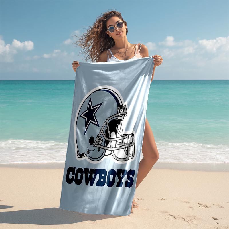 1pc Dallas Cowboys Beach Towel, Comfortable and Thick, and Swimming/Bath/Picnic/Camping Towel, Suitable for Seaside Beaches