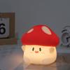 Cute Pumpkin Night Light Silicone Mushroom LED Sleeping Lamp Rechargeable Bedside Touch Nursery Nightlight For Kids Room