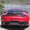 Комплект из углеродного волокна в стиле Techart для Porsche 911 992: Передние и задние губы, боковые юбки, воздухозаборники, угловые накладки