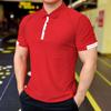 Мужская спортивная футболка Ice Silk Top Tee Толстовки для фитнеса и тренировок Лосины для гольфа с короткими лацканами Спортивная одежда с коротким рукавом Футболка для мышц