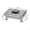 Chafing Dishes Buffet Food Warmer with Lid Stainless Steel