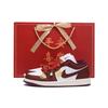 Air Jordan 1 Низкие, Устойчивые к скольжению и истиранию, Винтажные Баскетбольные Кроссовки, Женские, Цвет True Red DC0774-161(Team59-SBOX)