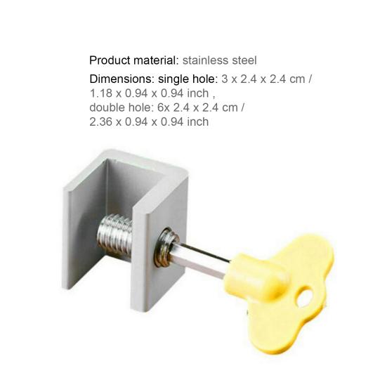 2 шт. замки для раздвижных окон без перфорации, гибкие регулируемые замки для окон из нержавеющей стали, безопасный замок для ежедневного использования