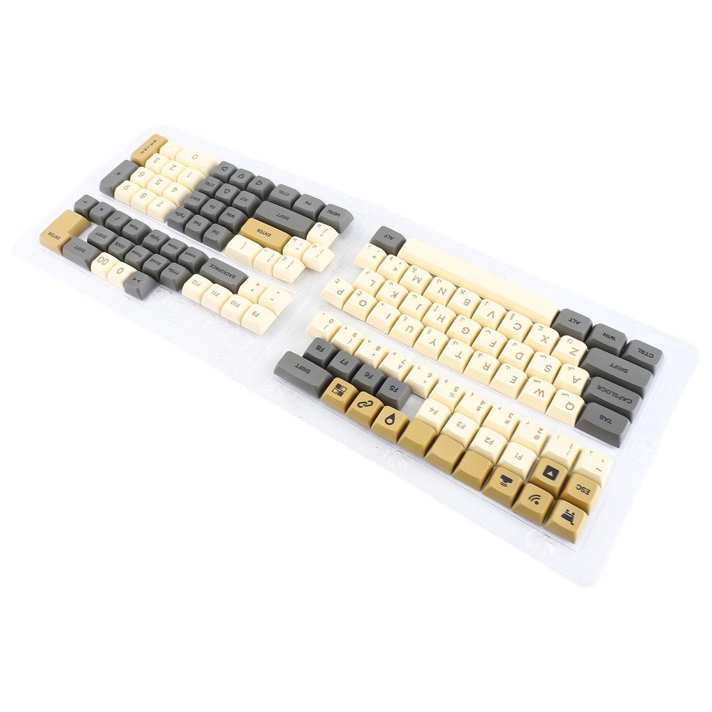 125pcs Keyboard Keycaps Arabic Shimmering Theme XDA Profile PBT Dye Sublimation Key Caps for 61 64
