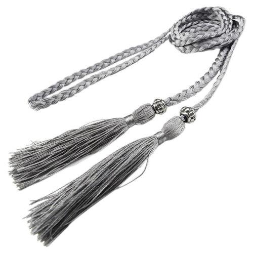 Woven Tassel Belt Self-Tie Dress Belt Waist Decoration Rope Braided Boho Style