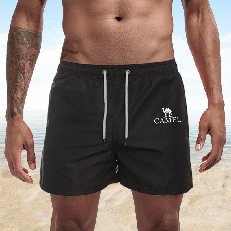 Summer Men's Swimwear Shorts Embroidery Brand Beachwear Sexy Swim Trunks Men Swimsuit Low Waist Breathable Beach Wear Surf Shorts