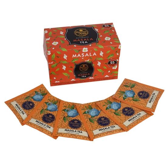Karma Kettle Masala Tea Unbleached and Staple-Free 25 Teabags