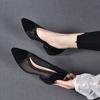 Spring and Autumn New Mesh Single Shoes Black Sheepskin Rhinestone Women's Shoes Pointed Flat-soled Stiletto Shoes