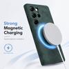 100% Real Italian Imported for Alcantara For Samsung S24Ultra S25 Magnetic Case with MagSafe Case Smart Button Protective Cover