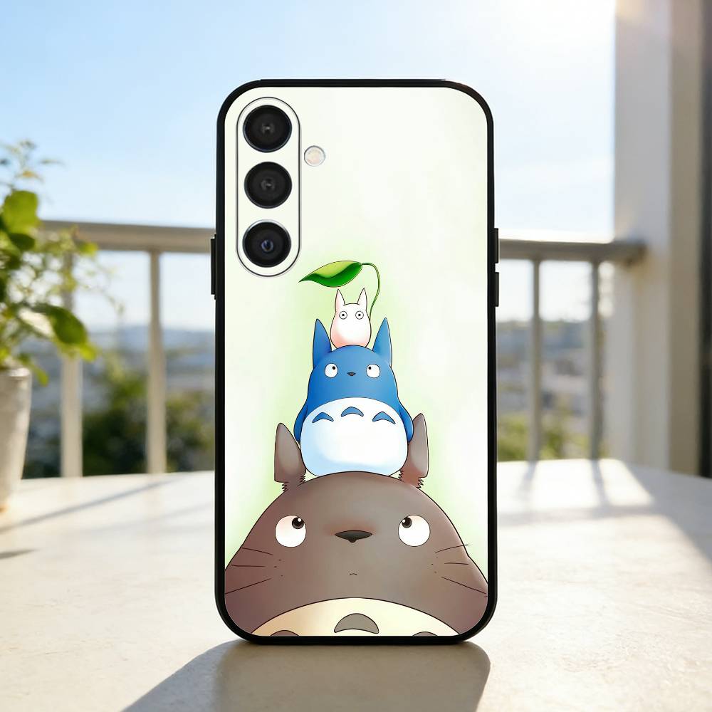 Lovely My N-Neighbor-T-Totoros  Phone Case For Samsung  A73,A21s,A22,A31,A32,A52,A53,A71,A80,Soft Black Shell