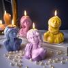 3D Женская статуя Скульптура Силиконовая форма для свечей DIY Аромагипс Смола Украшение Форма Ручная работа Мыло Свеча Изготовление Принадлежности