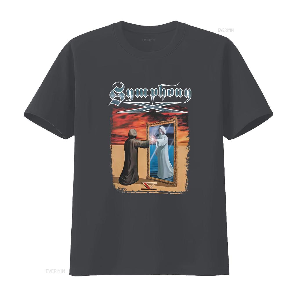 Symphony X V The New Mythology Suite Classic T Shirt Man Woman Design Size S 5XL vintage Washed Soft designer clothes Stretched