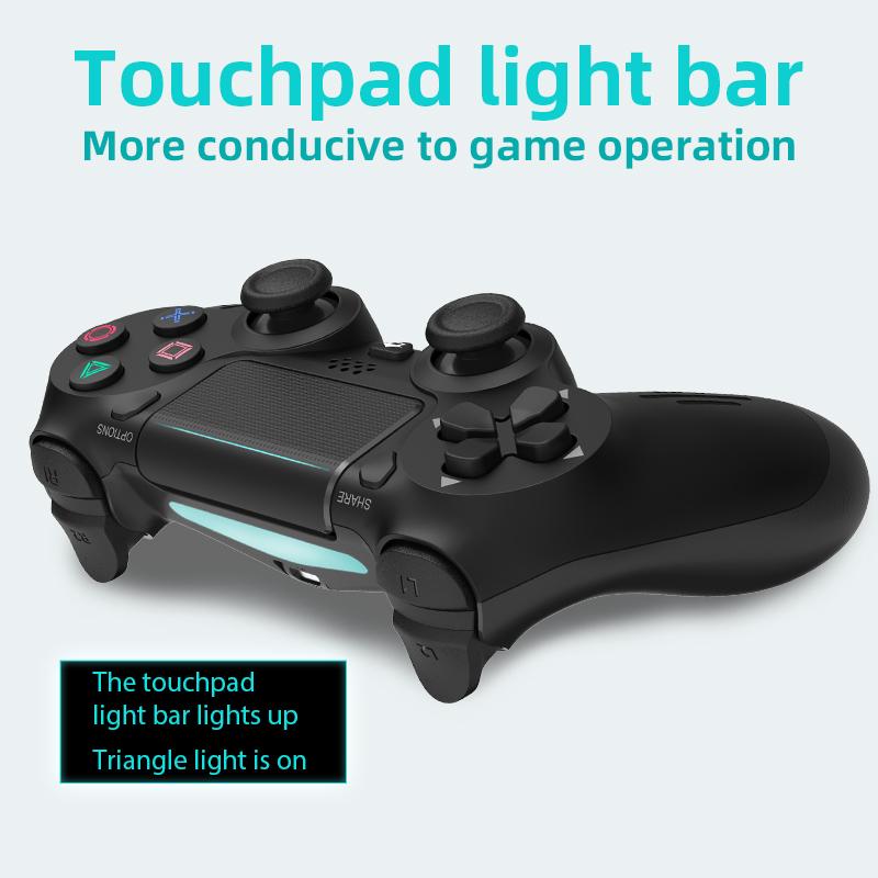 DATA FROG Беспроводной Bluetooth-контроллер для контроллера PS4, удаленный геймпад, совместимый с игровым джойстиком PS4/Slim/Pro с двойной вибрацией для ПК