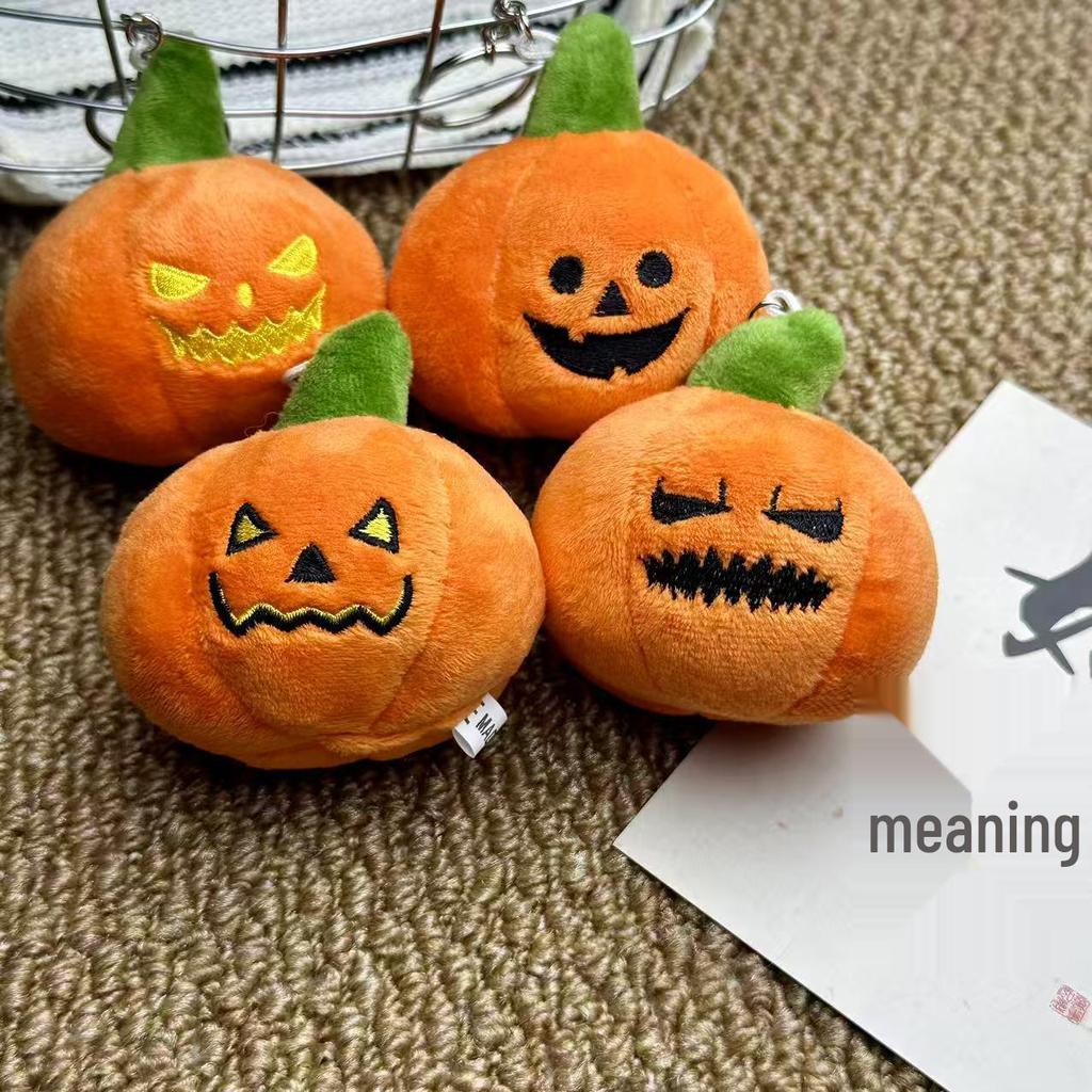Маленький плюшевый брелок-подвеска в виде тыквы на Хэллоуин, игрушка, подарок